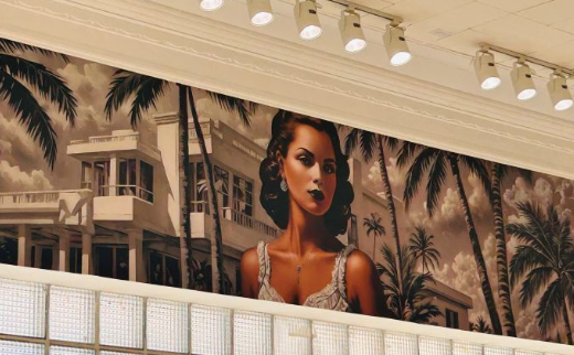 Surf Style South Beach wall mural