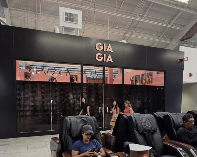Gia Gia pop-up storefront at Sawgrass Mills in Sunrise, Florida